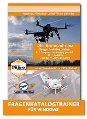 Bild 1 von Drohnenlizenz Fragenkatalogtrainer für Windows & MAC-OS   / (Betriebssystem:) Windows (Download-Version)