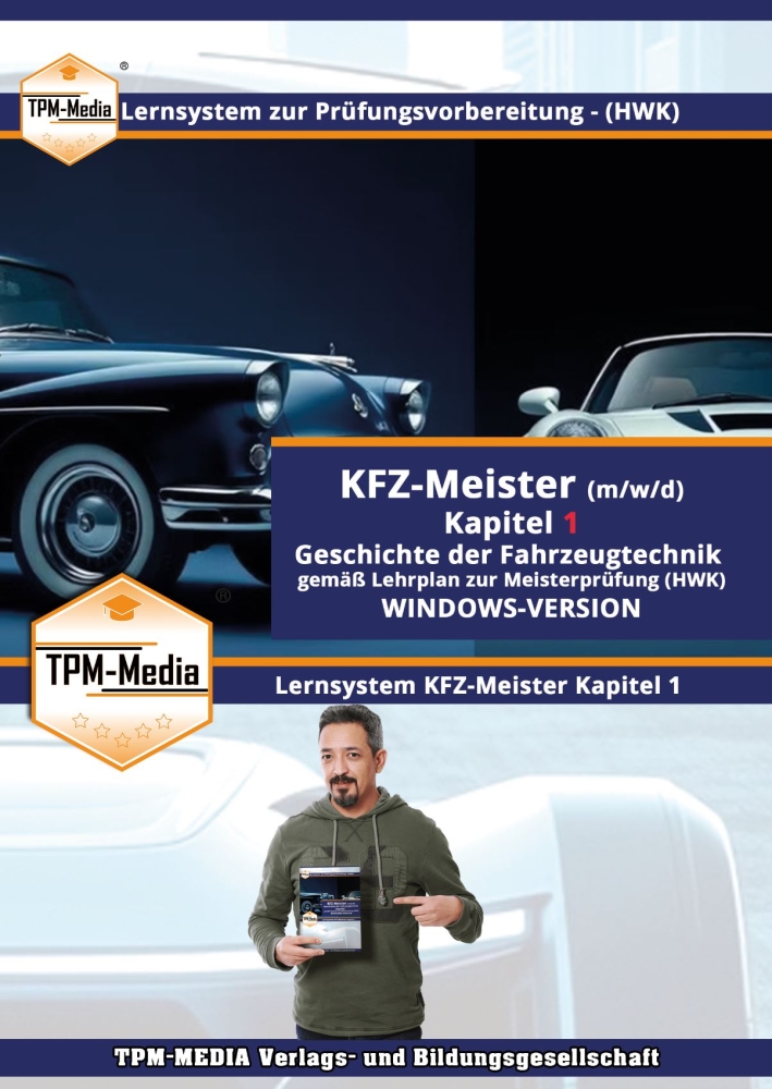 Bild 1 von KFZ-Meister (m/w/d) Kapitel 1 Geschichte d. Fahrzeugtechnik (Download-Version)