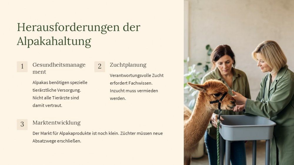 Bild 1 von PowerPoint-Präsentation: Welt der Alpakas– Lehrmaterial für Ausbilder und Schüler (Download) .pptx