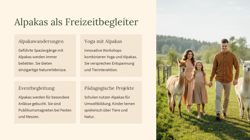 Bild 1 von PowerPoint-Präsentation: Welt der Alpakas– Lehrmaterial für Ausbilder und Schüler (Download) .pptx